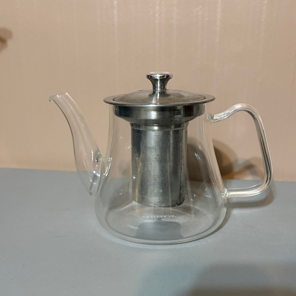 Glass Teapot with Stainless Steel Infuser